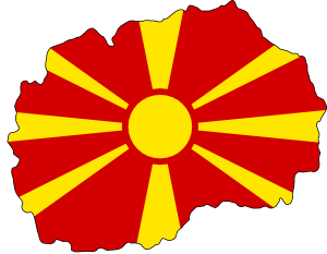 le drapeau macedonien