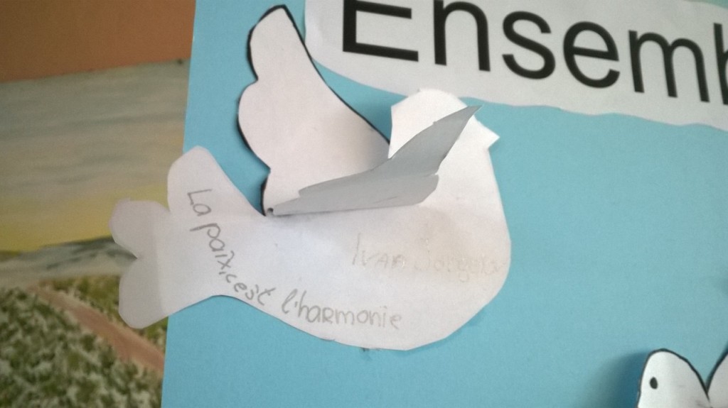 messages for peace in French 